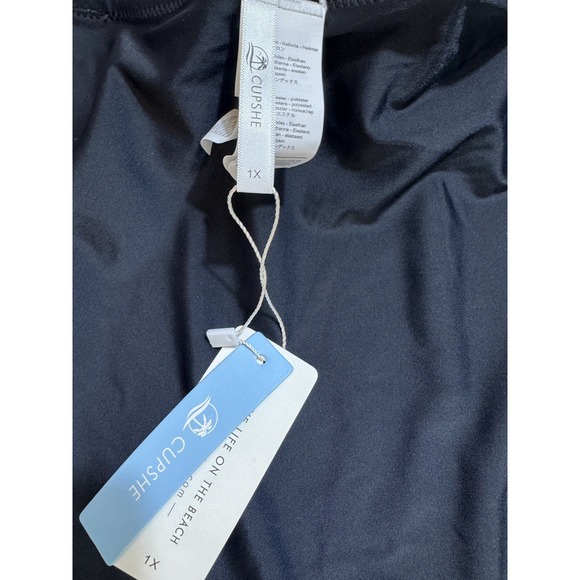 NWT Cupshe Women's Plus Size‎ 1x One Piece Bustier Swimsuit W/ Adjustable Straps - Picture 4 of 5